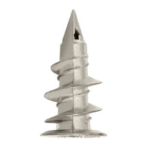 Metal Self Drive Plasterboard Plugs with 8 x 35mm Pozi Panhead Screws Pack of 100